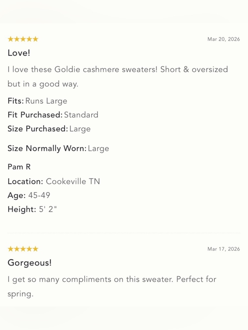 NWT Size XL - The Goldie Crew-Neck 100% Cashmere Sweater (NWT US$ 138) - Picture 15 of 16